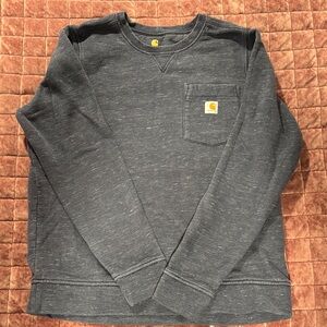 Carhartt Heathered Blue Crewneck with Pocket